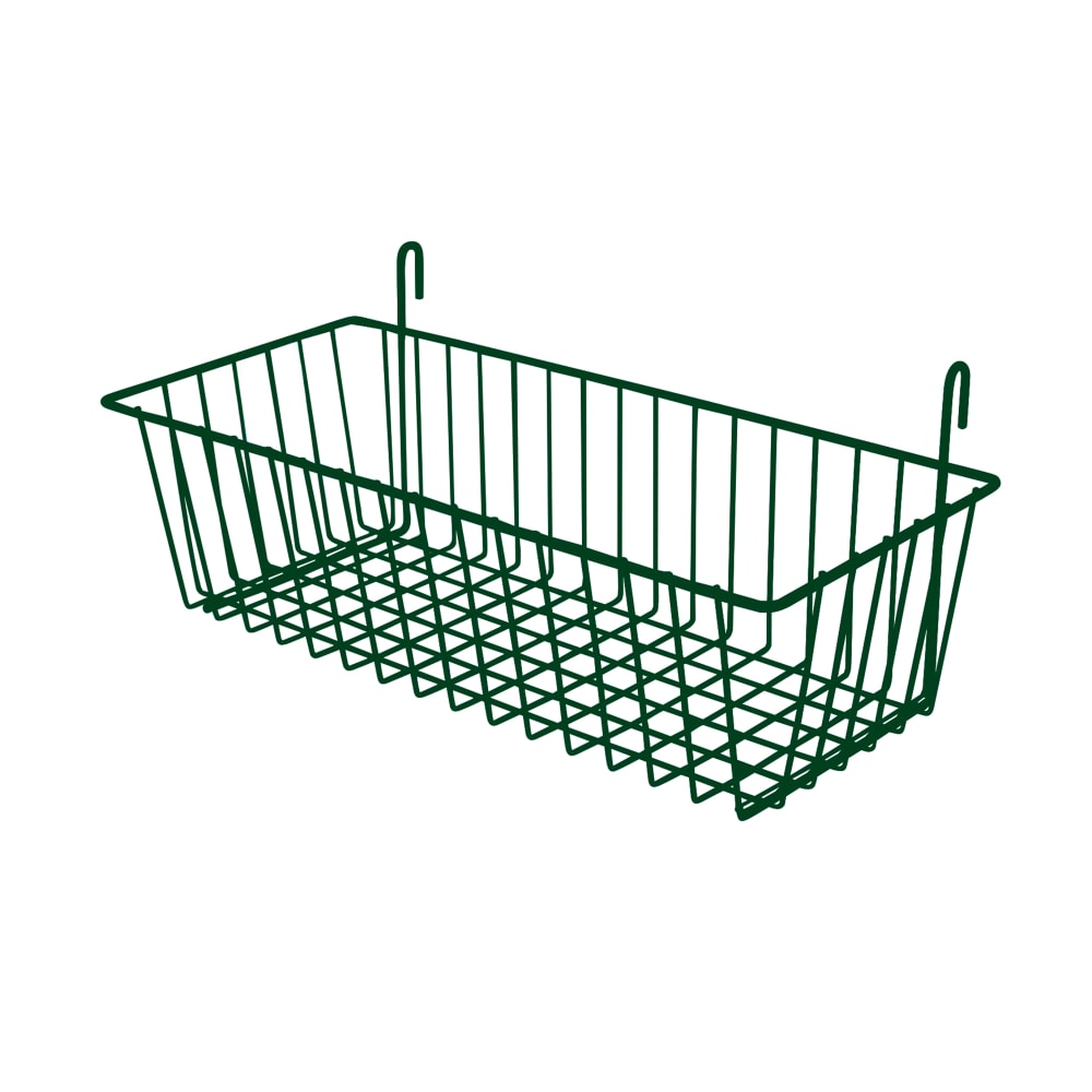 268-FWMBSKT1377GN EZ-Wall™ Basket - 17 1/2" x 7 1/2" x 5", Green