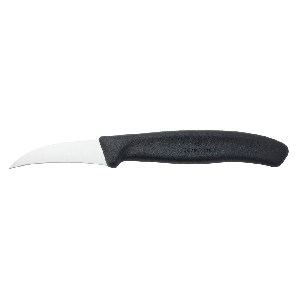 037-67503 Bird's Beak Paring Knife w/ 2 2/5" Blade, Black Polypropylene Handle