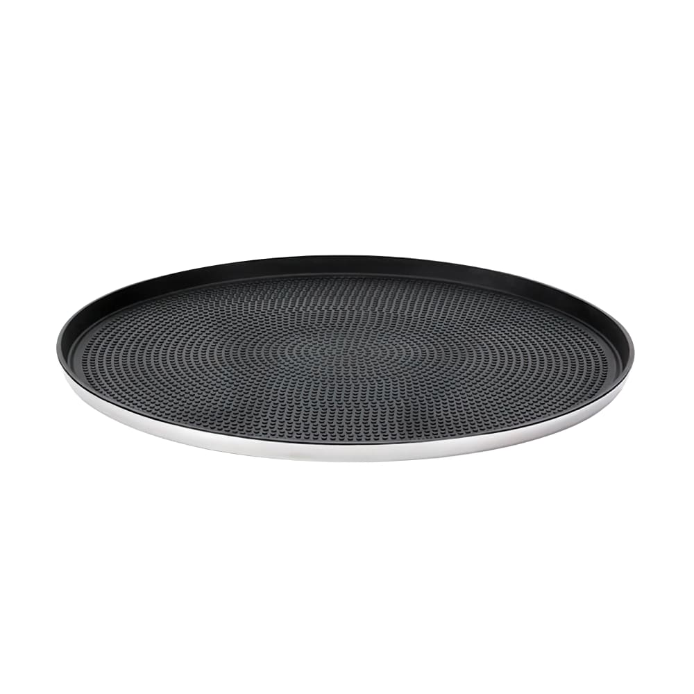 482-TRME14RI 14" Round Modern Edge Serving Insert Tray - Stainless Steel, Silver