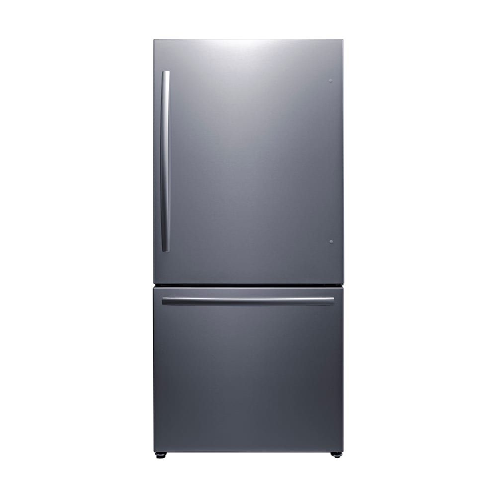 162-FFBF179SSIMLHD 17.2 cu ft Compact Refrigerator w/ Solid Door & Drawer - Stainless Steel,...