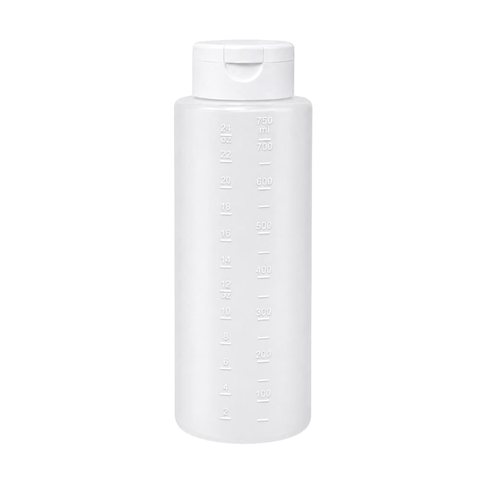 175-2624013 24 oz Squeeze Dispenser - White Cap, Clear