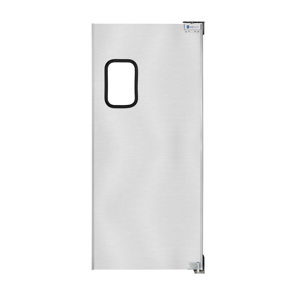583-SM3084 Single Swinging Traffic Door w/ Window - 30" x 84", Aluminum