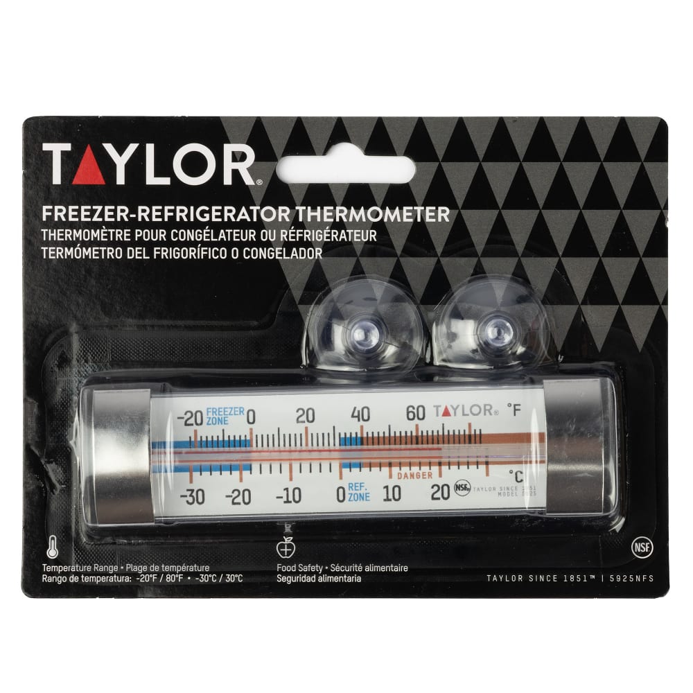 383-5925N Refrigerator Freezer Thermometer w/ Magnified Face, -40 to 60F
