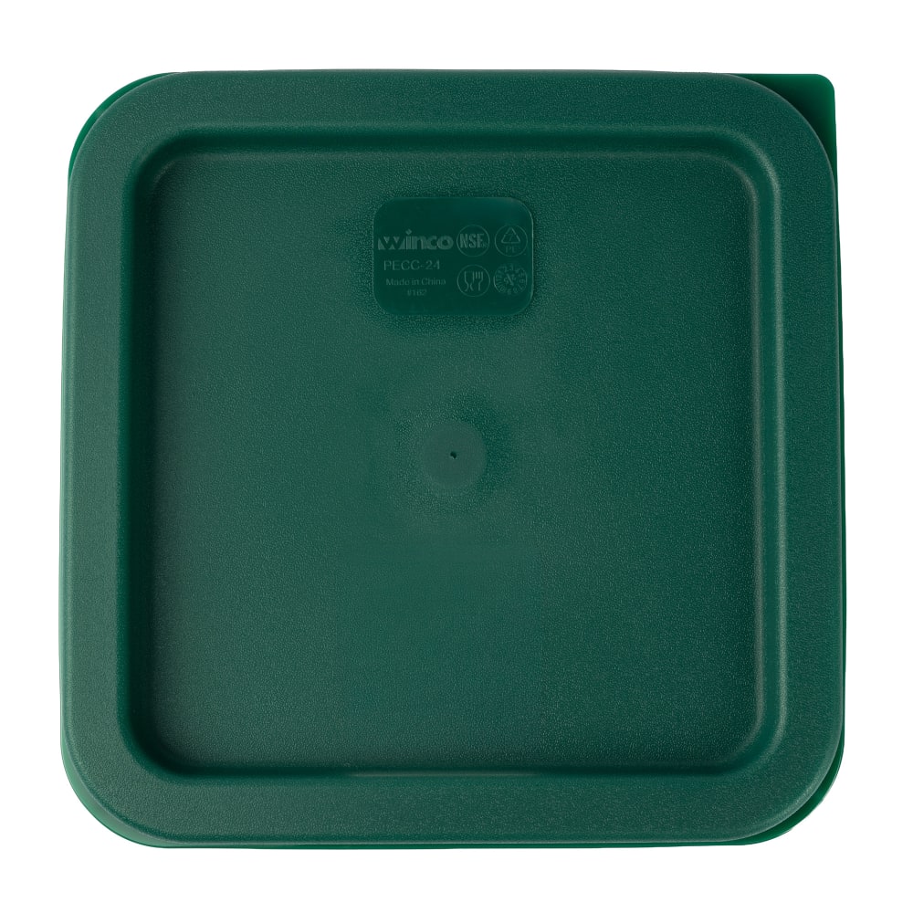 080-PECC24 Cover for 2 & 4 qt Square Storage Containers - Polyethylene, Green