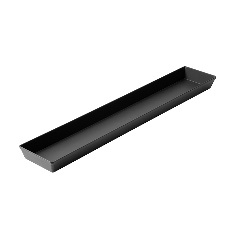 322-RCT114446PSTK Rectangular Long Pizza Pan - 4" x 12", Aluminum