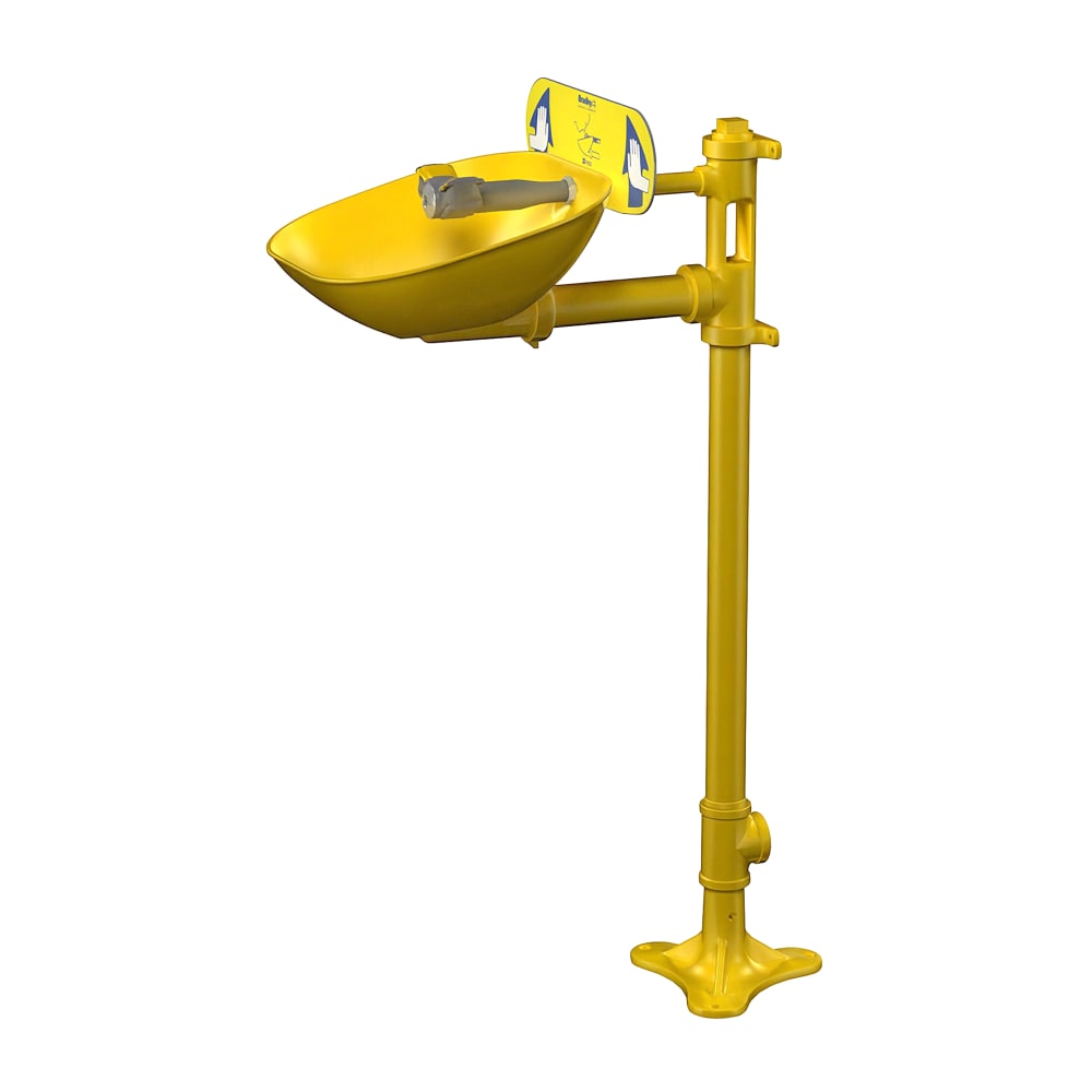 253-S19214EW Halo™ Floor Mount Eyewash Unit - Plastic Bowl