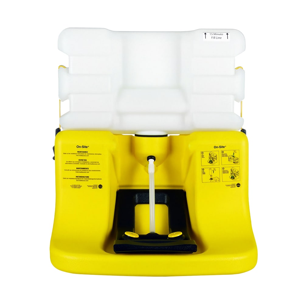 253-S19921 7 gal On-Site® Portable Gravity-Fed Eyewash Unit - Polyethylene Tank