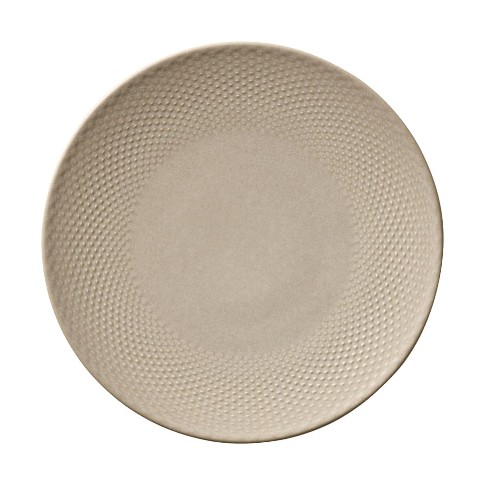 634-802122441000203 9 1/2" Pine Round China Plate, Almond