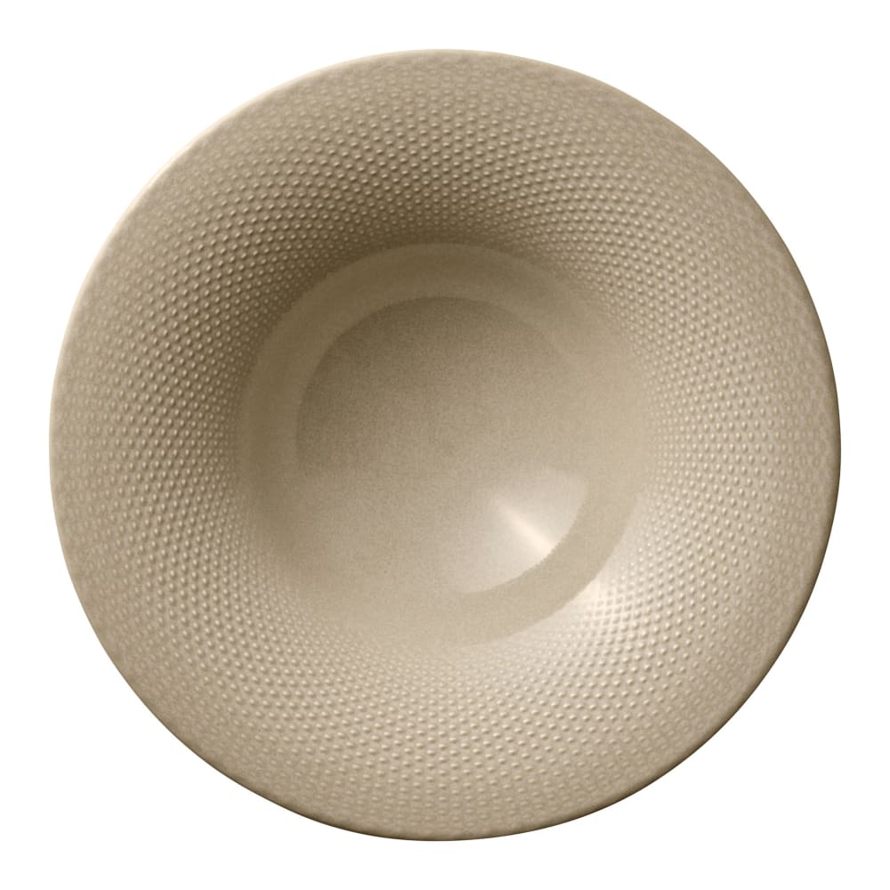 634-802132741000203 10 5/8" Pine Round China Plate, Almond
