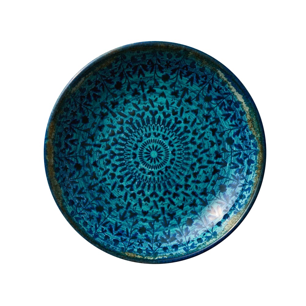 634-803132141000301 8 1/2" Mirage Round China Plate, Indigo