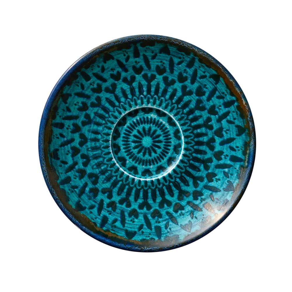 634-803690941000301 4 1/2" Round Mirage Saucer - China, Indigo