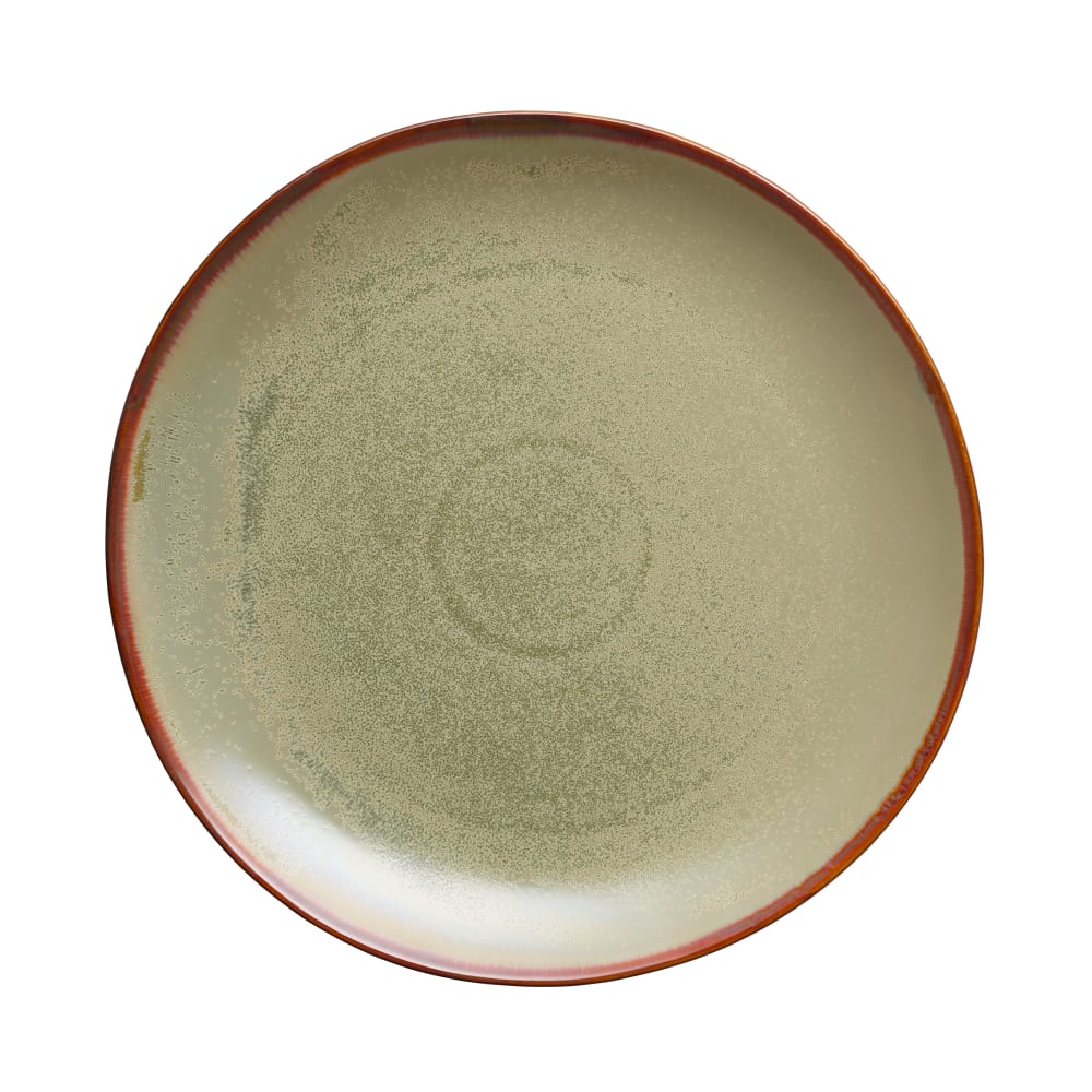 634-HEDON2S 10" Hedonite Sage Round Porcelain Plate, Sage