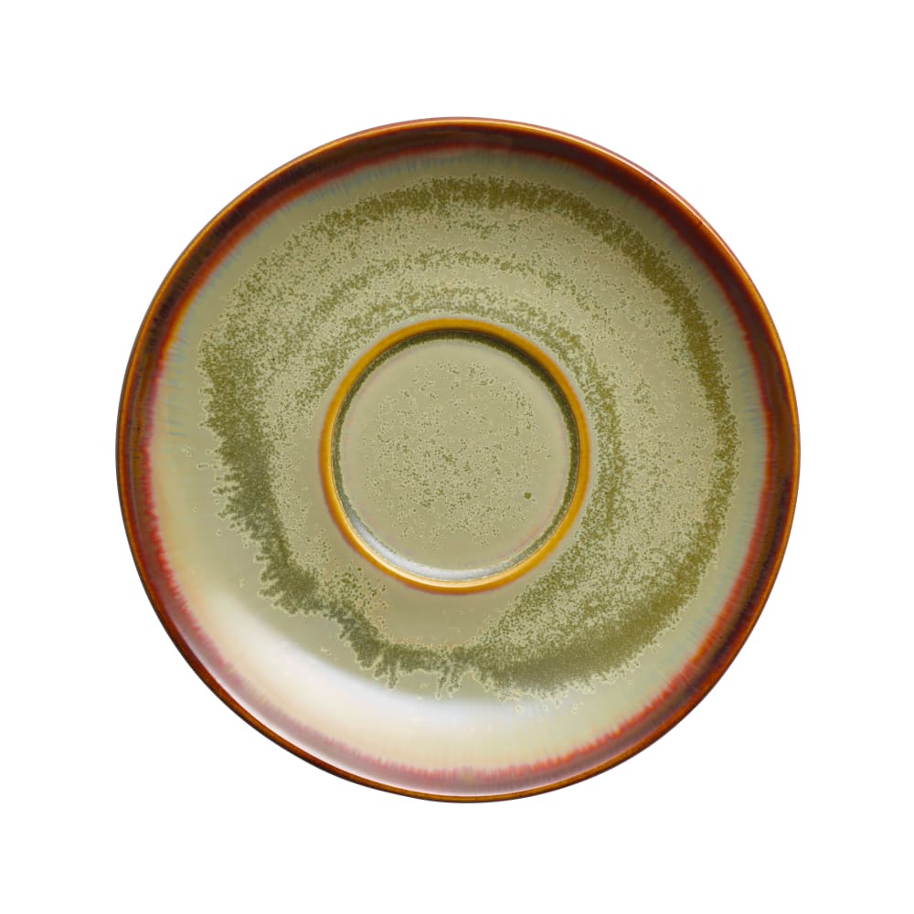 634-HEDON7S 5 5/8" Round Hedonite Sage Saucer - Porcelain, Sage