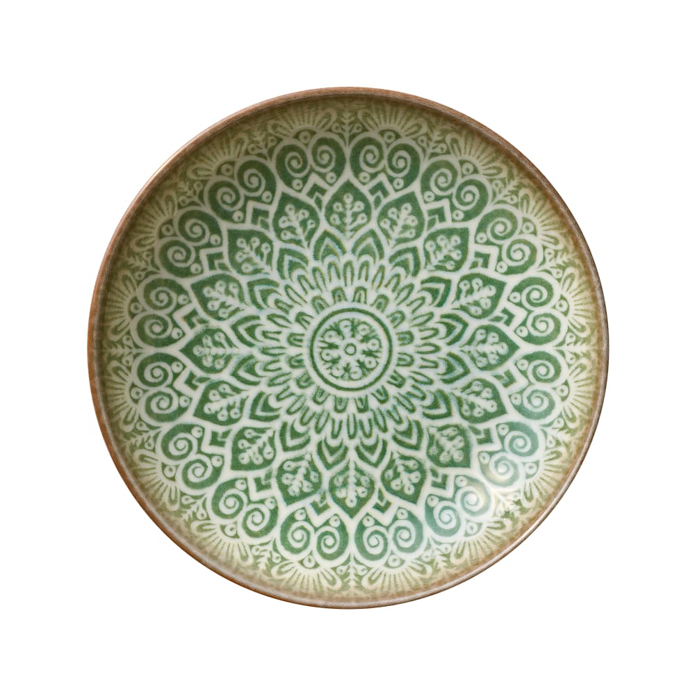 634-803132541000401 9 7/8" Soulmate Round China Plate, Jade