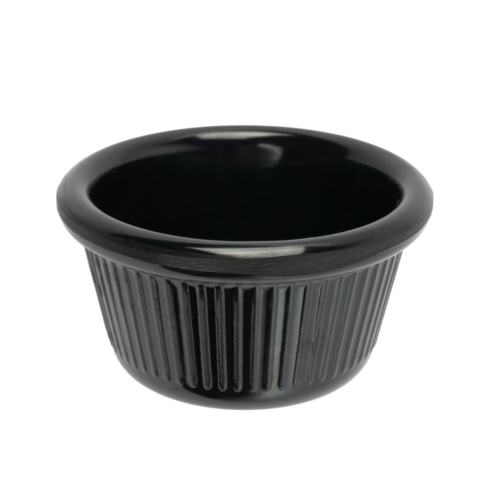 080-RFM2K 2 oz Melamine Ramekin, Black