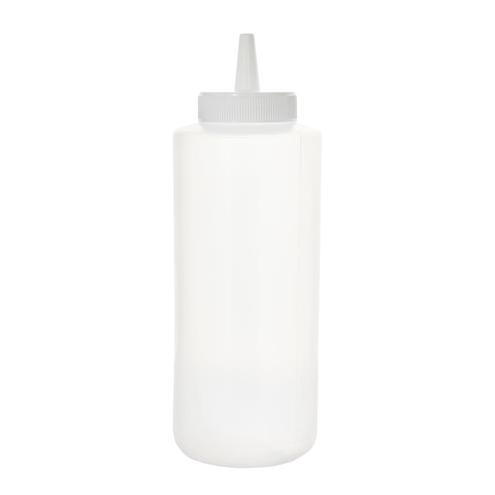 080-PSB12C 12 oz Plastic Squeeze Bottle, Clear