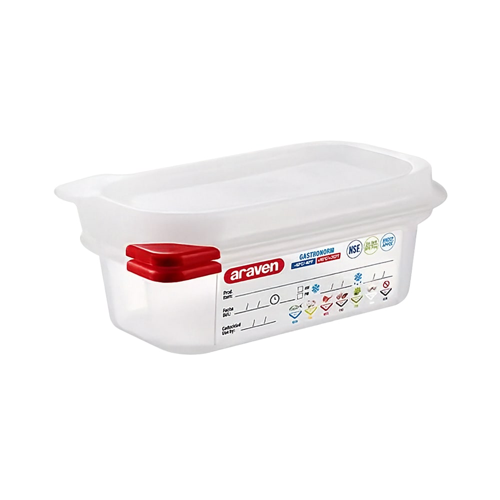 028-03020 3/5 qt Rectangular Food Storage Container - Polypropylene, Clear