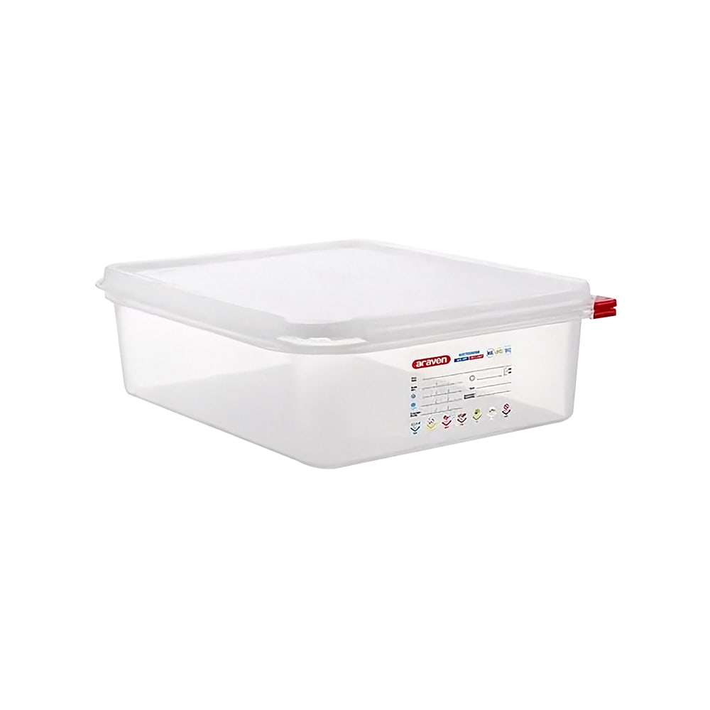 028-03033 6 4/5 qt Rectangular Food Storage Container - Polypropylene, Clear