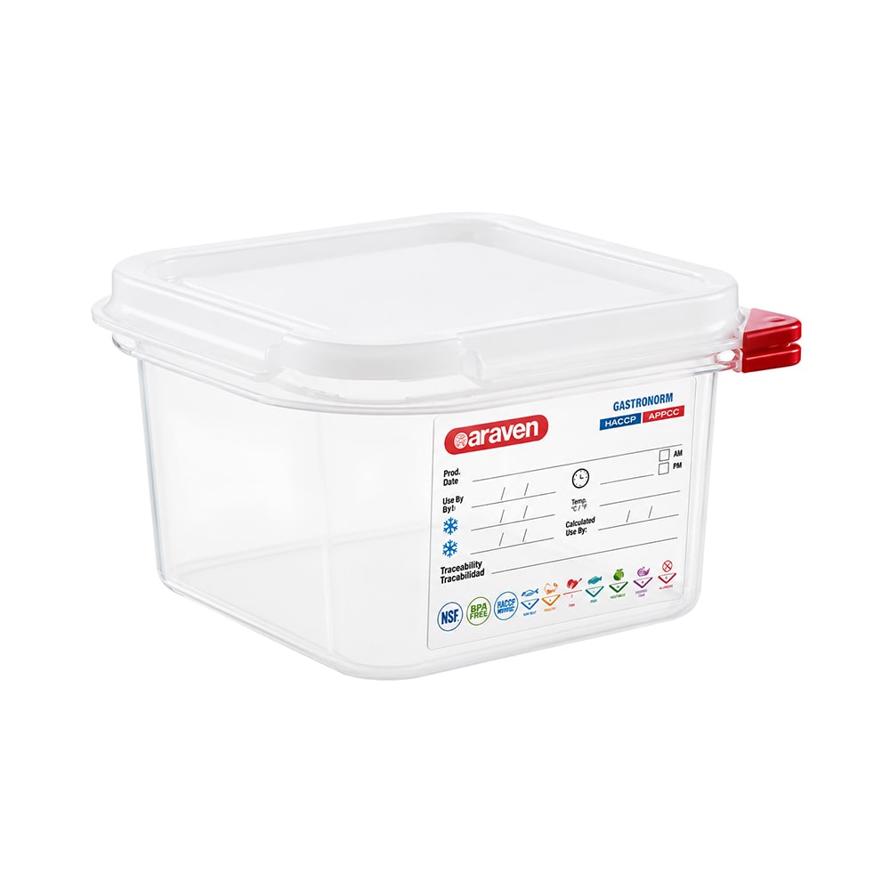028-03024 1 9/10 qt Rectangular Food Storage Container - Polypropylene, Clear
