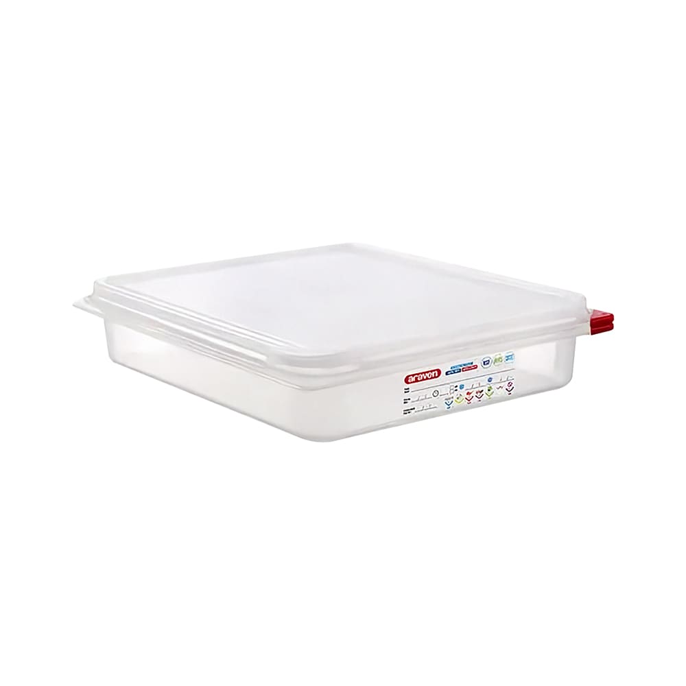 028-03032 4 1/5 qt Rectangular Food Storage Container - Polypropylene, Clear