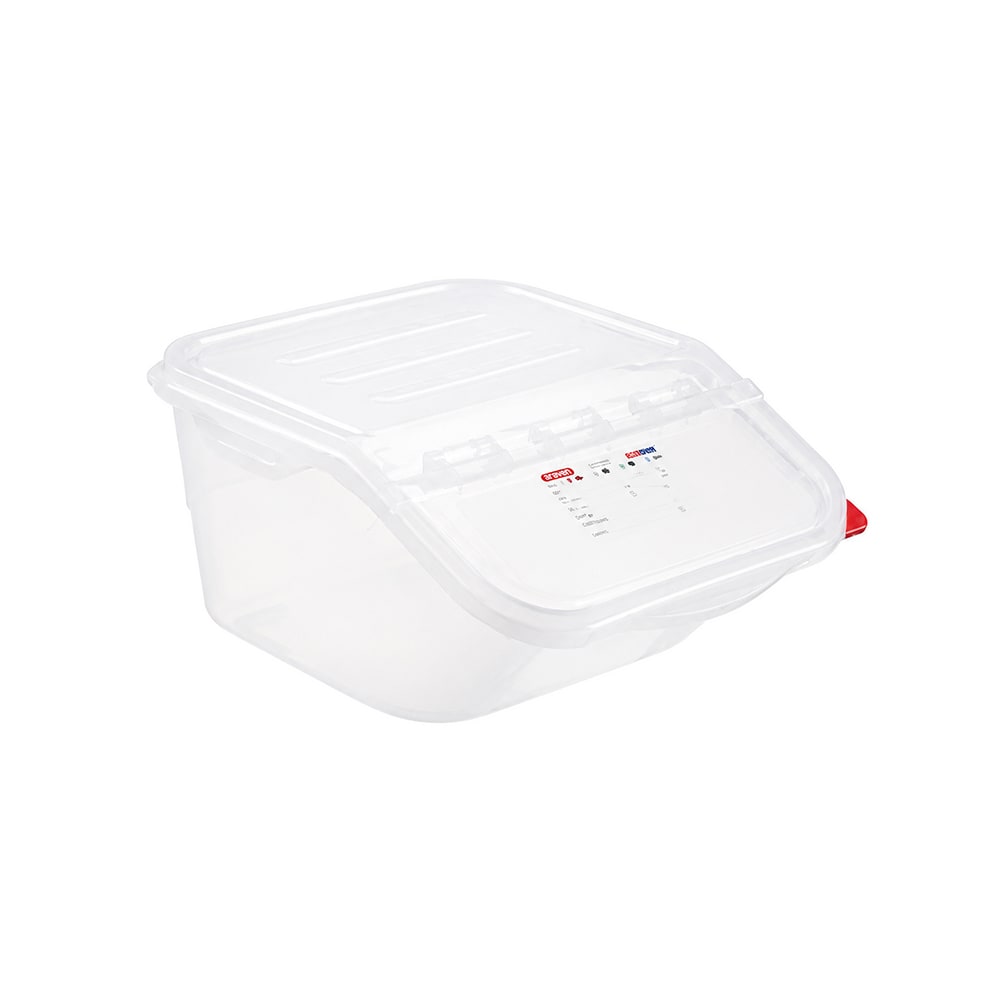 028-09145 4 Gallon Shelf Ingredient Bin - Clear