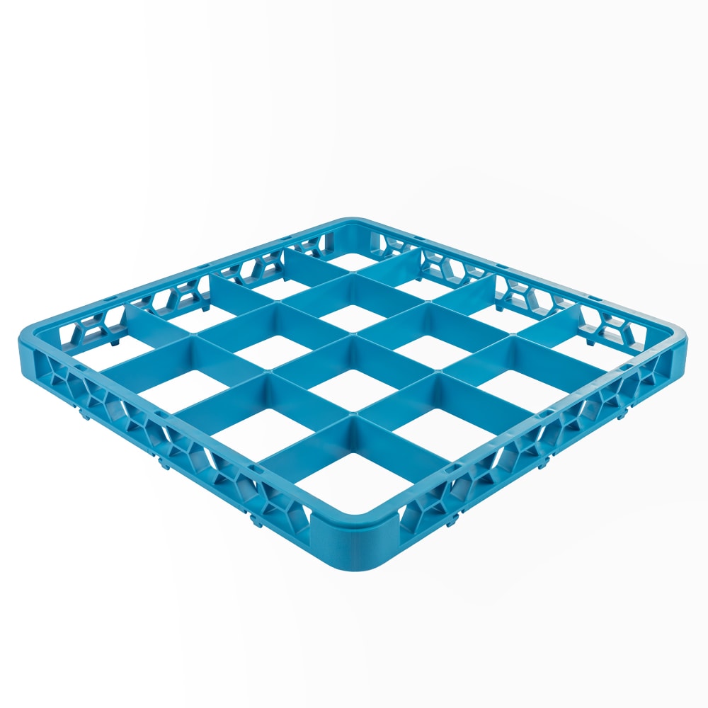 Glass Rack Height Extender Carlisle Full Size Glass Rack Extender w/ (16) Compartments, Blue (RE1614)