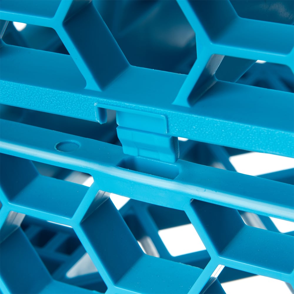 Carlisle Full Size Glass Rack Extender w/ (16) Compartments, Blue (RE1614)