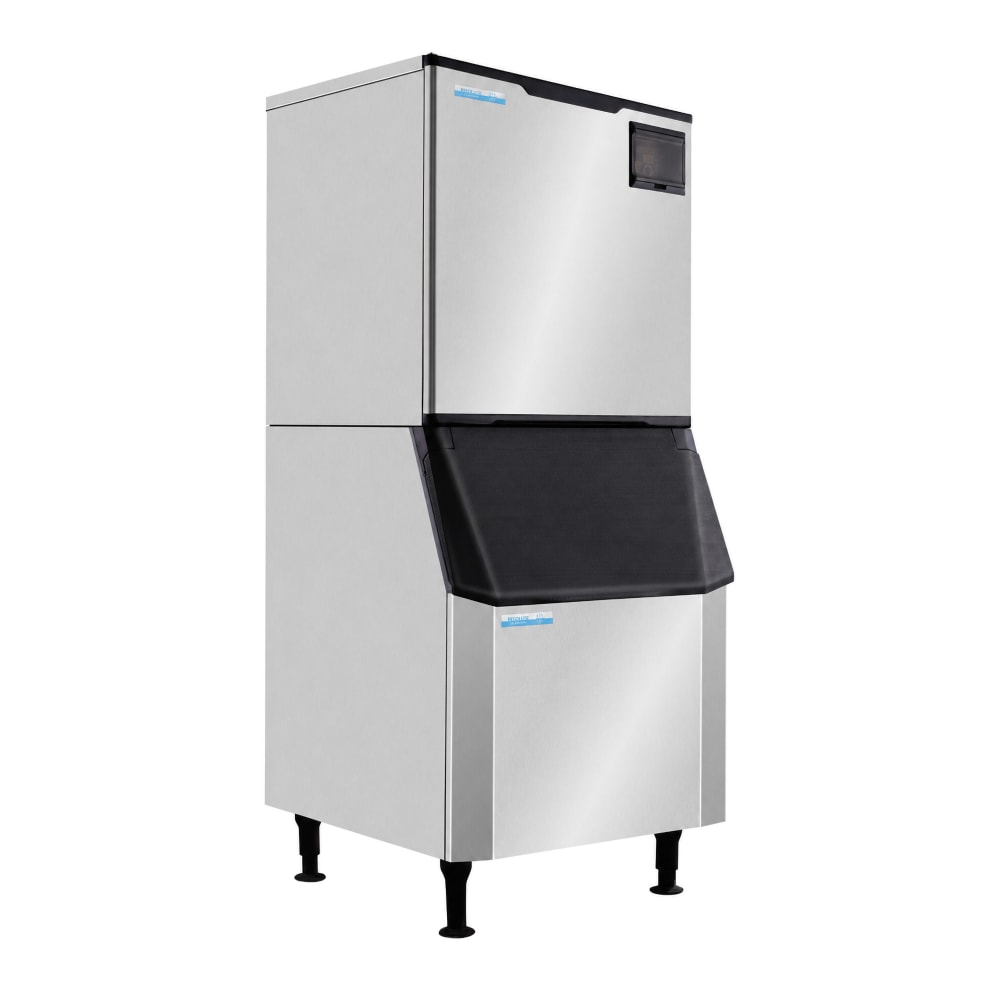 027-ICH1000IB445 1000 lb Resolute Half Cube Ice Machine w/ Bin - 445 lb Storage, Air Cooled, 220v