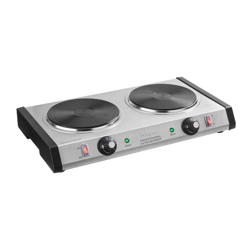 141-WDB600 19 3/4" Electric Hotplate w/ (2) Burners & Infinite Controls, 120v