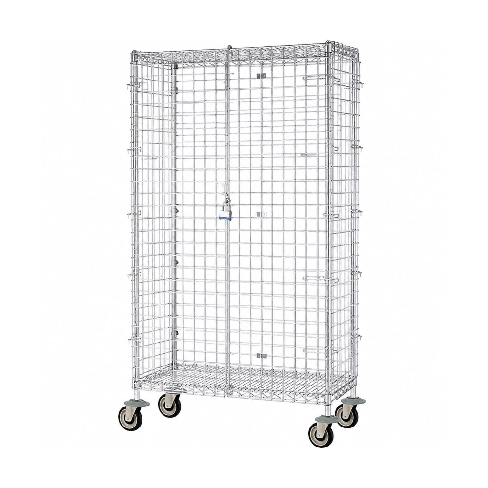 268-FMSEC2448 48" Mobile Security Cage - 24"W, Chromate