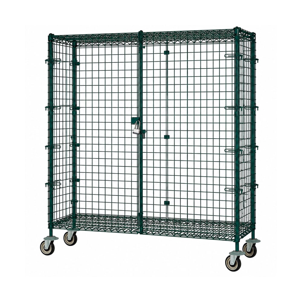 268-FMSEC2460GN 60" Mobile Security Cage - 24"W, Chromate