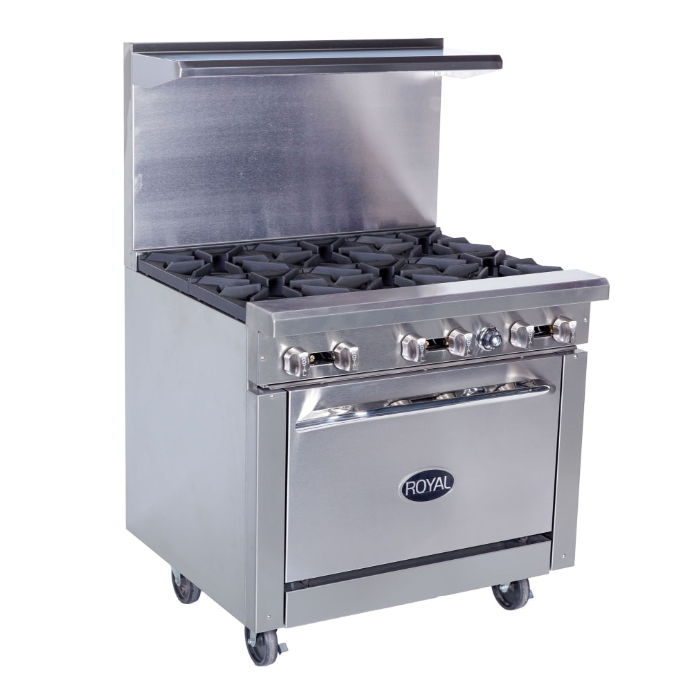 078-RR6NG 36" 6 Burner Gas Range - (1) Standard Oven, Natural Gas