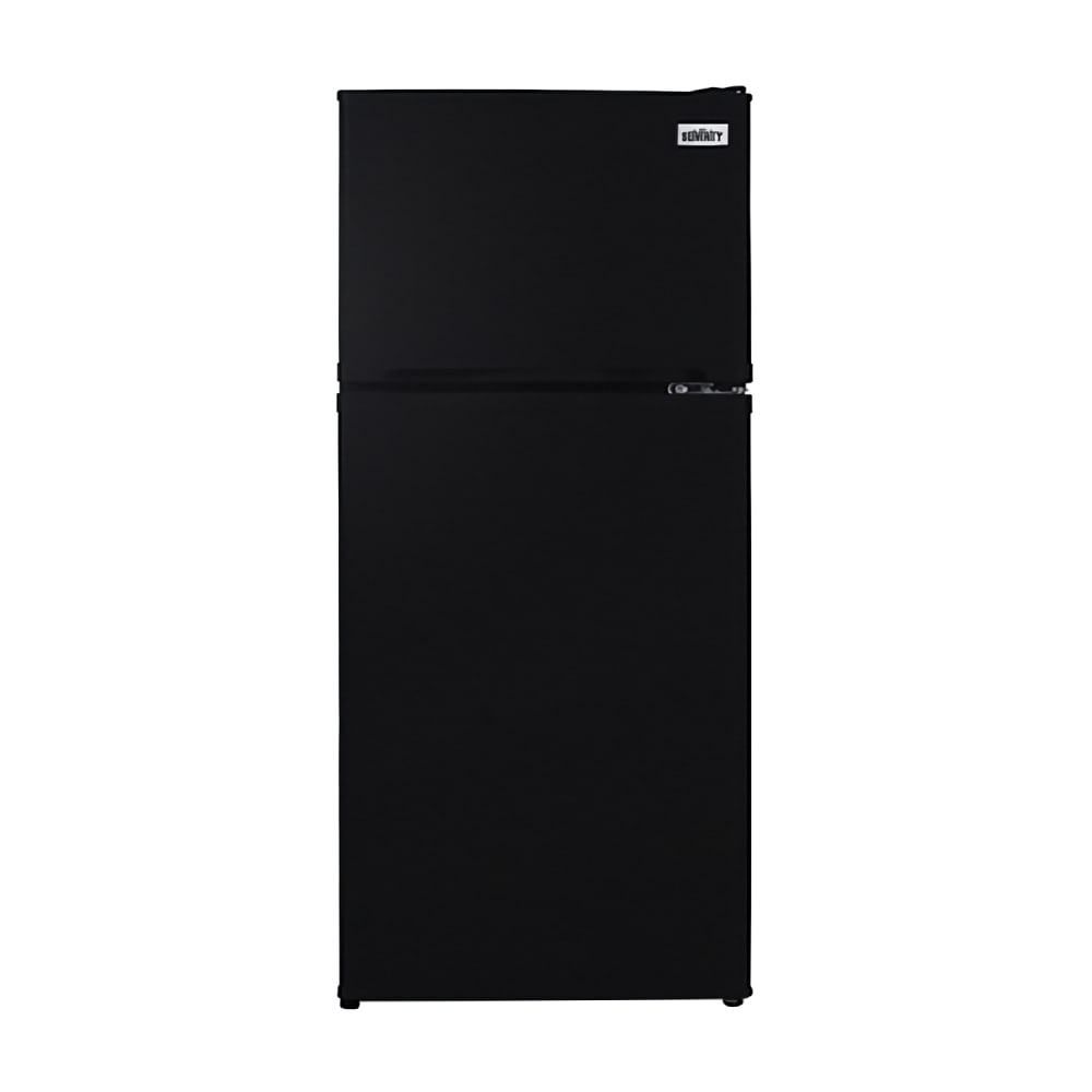 162-FF713B 4.3 cu ft Compact Refrigerator Freezer w/ Solid Doors - Black, 115v