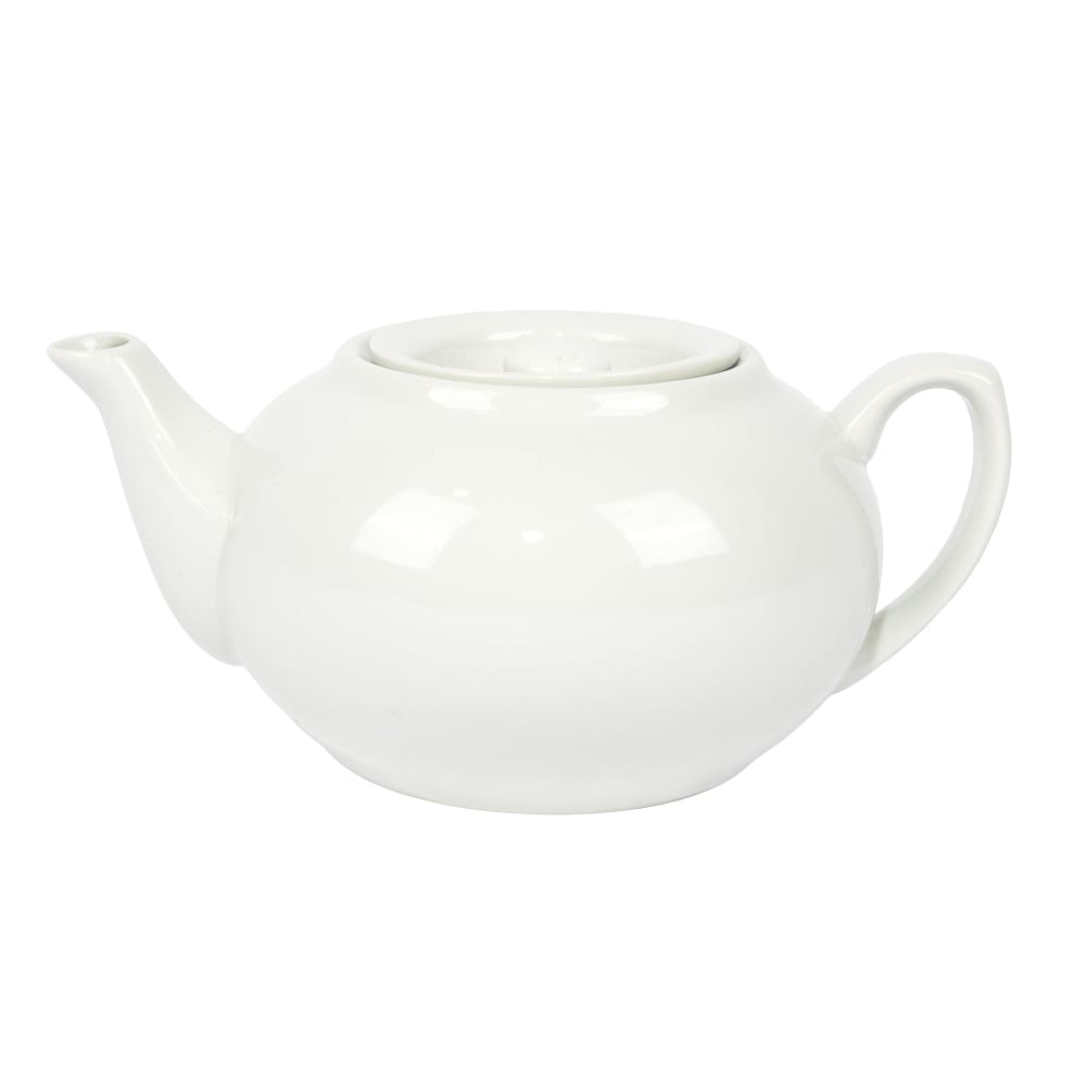158-563933 16 oz Teapot - Porcelain, White