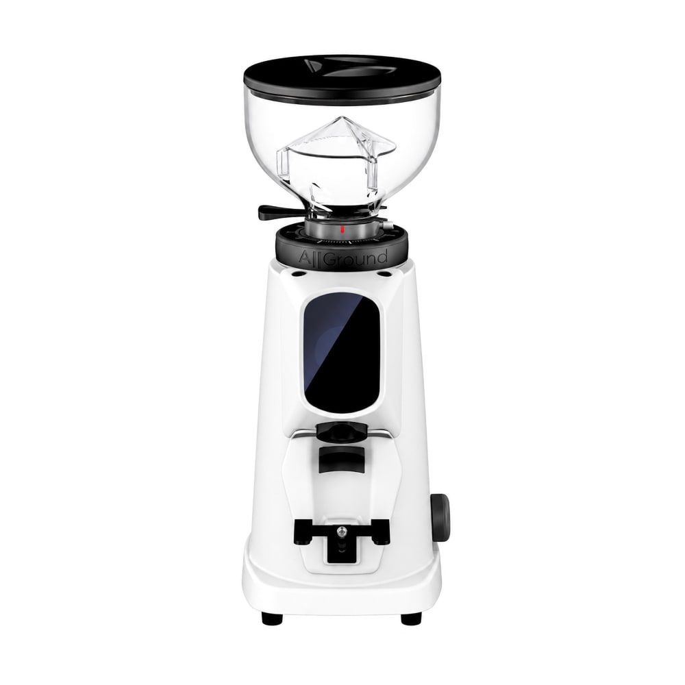 452-FZTALLGRNDSNWHT AllGround Automatic Coffee Grinder w/ 1/2 lb Hopper Capacity - 110-120v