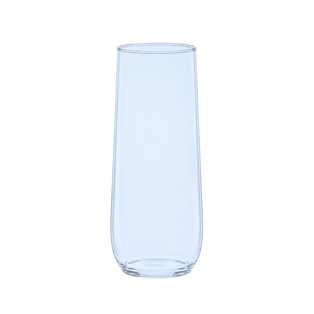 039-TP09FL225RBB POP 9 oz Royal Blue Disposable Plastic Stemless Champagne Flute