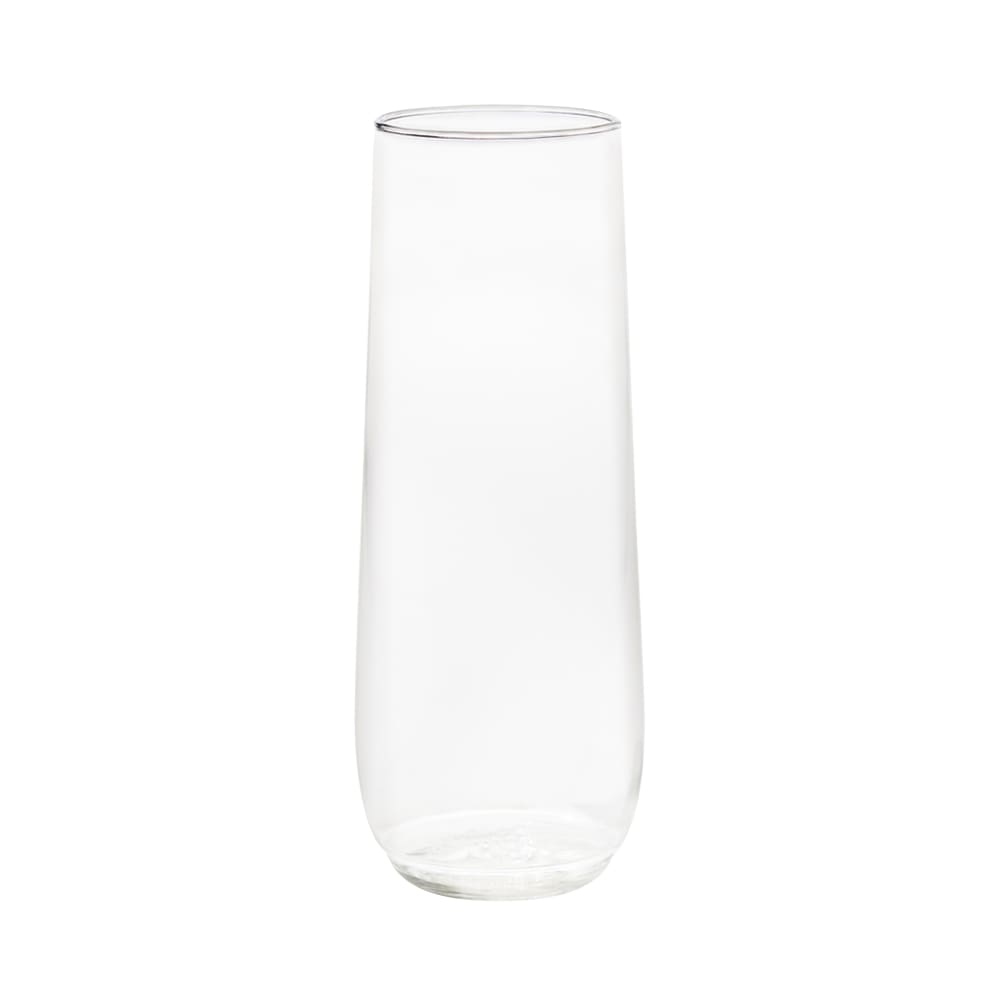 039-TWFL0130TCA POP 9 oz Clear Disposable Plastic Stemless Champagne Flute