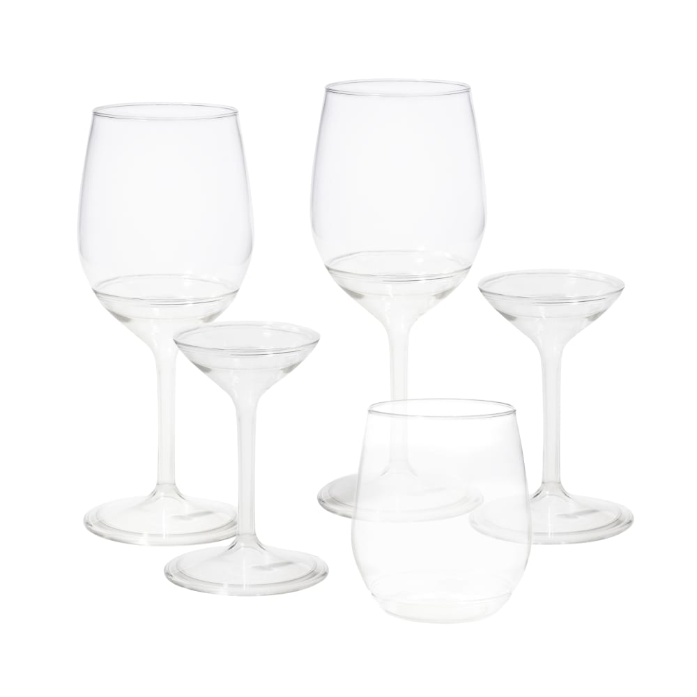 039-TWVS0102TCA POP 14 oz Clear Disposable Plastic Wine Glass