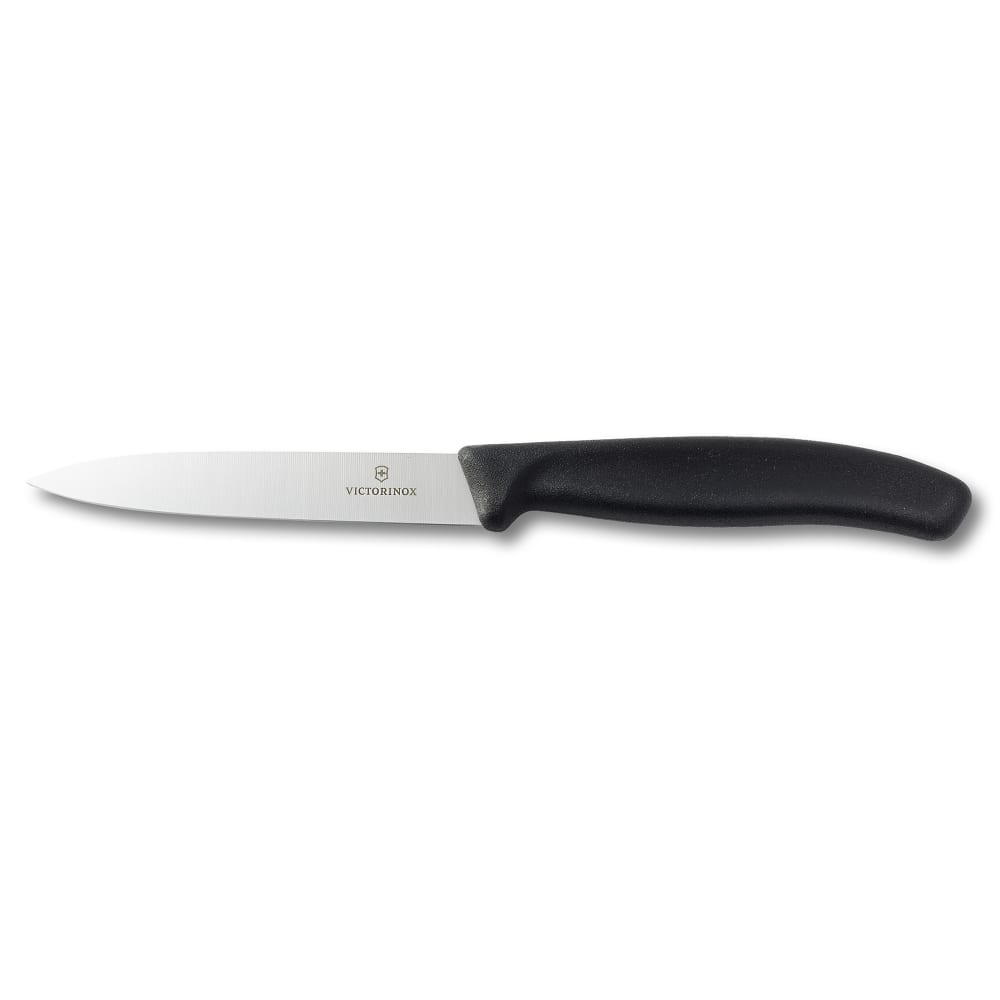 037-67703 Paring Knife w/ 4" Blade, Black Polypropylene Handle