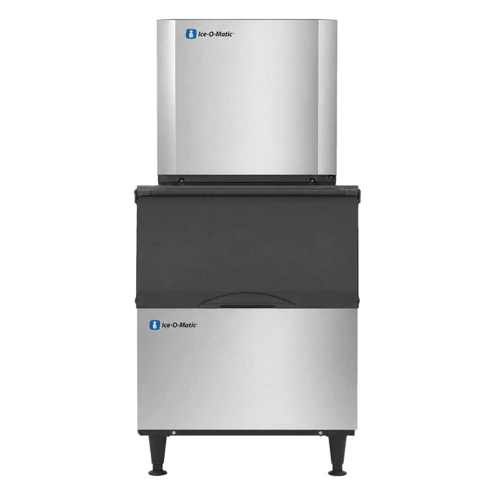 159-CIM0320FAB40PS 313 lb Elevation Series™ Full Cube Ice Machine w/ Bin - 344 lb Storage, Air Co...