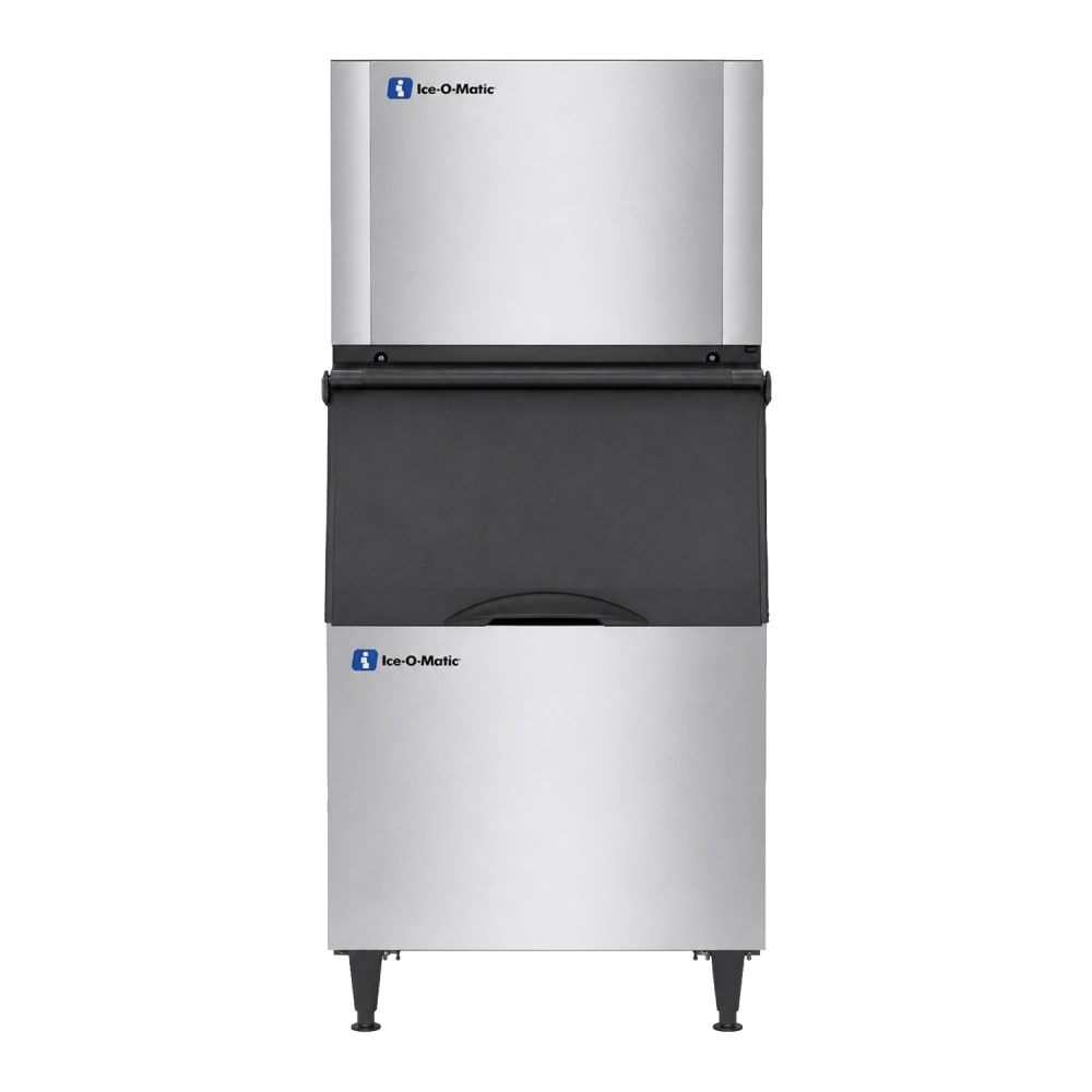 159-CIM0320FAB42PS 313 lb Elevation Series™ Full Cube Ice Machine w/ Bin - 351 lb Storage, Air Co...