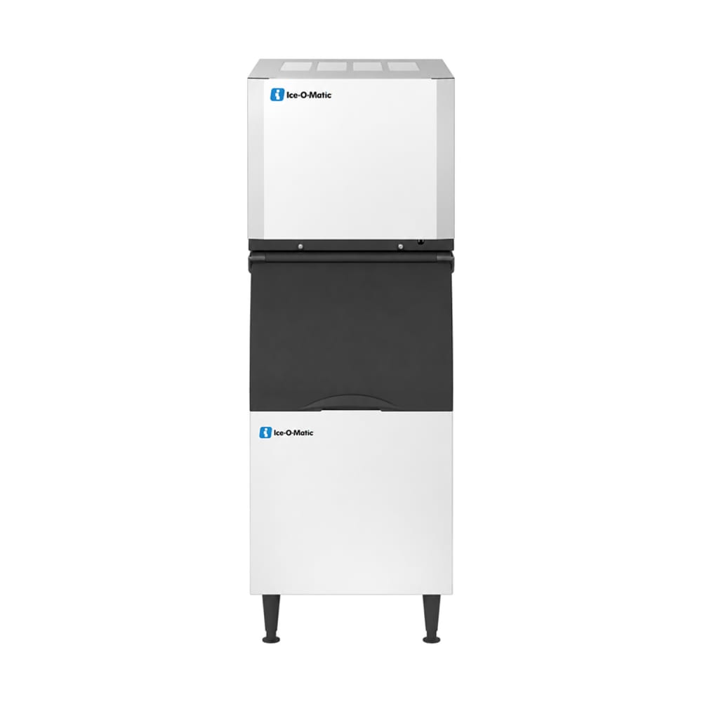 159-CIM0330FAB55PS 316 lb Elevation Series™ Full Cube Ice Machine w/ Bin - 510 lb Storage, Air Co...