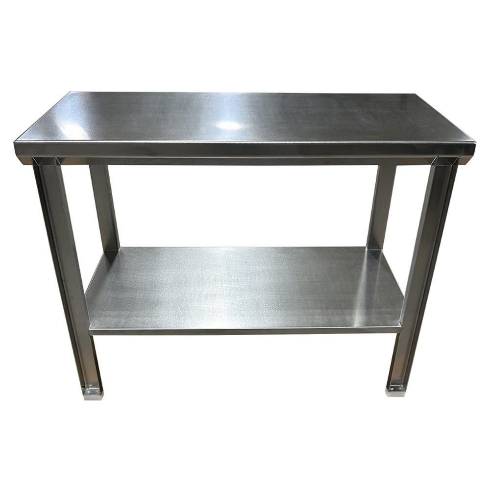 335-SSL1001PS36X30 36" 11 ga Work Table w/ Undershelf & 304 Series Stainless Flat Top