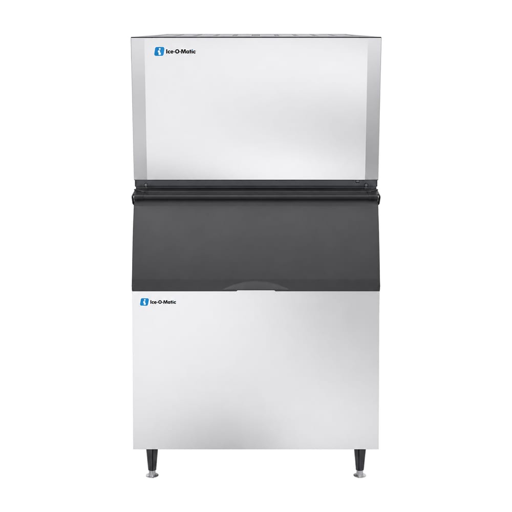 159-CIM1446HAB110PS 1560 lb Elevation Series™ Half Cube Ice Machine w/ Bin - 854 lb Storage, Air...