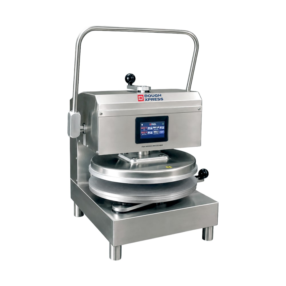 257-DTXM218 Manual Tortilla Pizza Dough Press, Aluminum Platens, 220/1 V