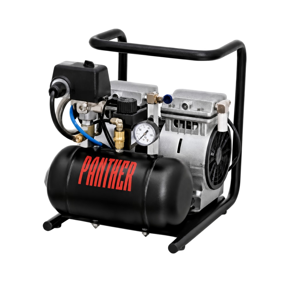 257-SILENTCOMPRESSR Oil-Less Quiet Air Compressor w/ Auto Drain & Reservoir, 120 V