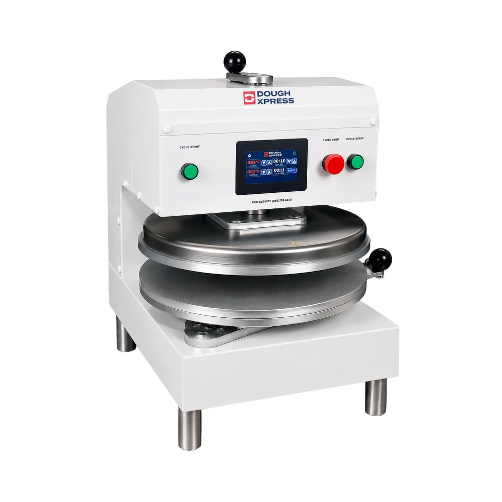 257-DXEWH Electro-Mechanical Pizza Dough Press w/ Uncoated Platens, 120 V