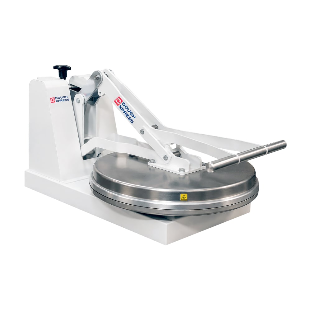 257-DM18NH Manual Pizza Dough Press - Aluminum Platens, Cold Press