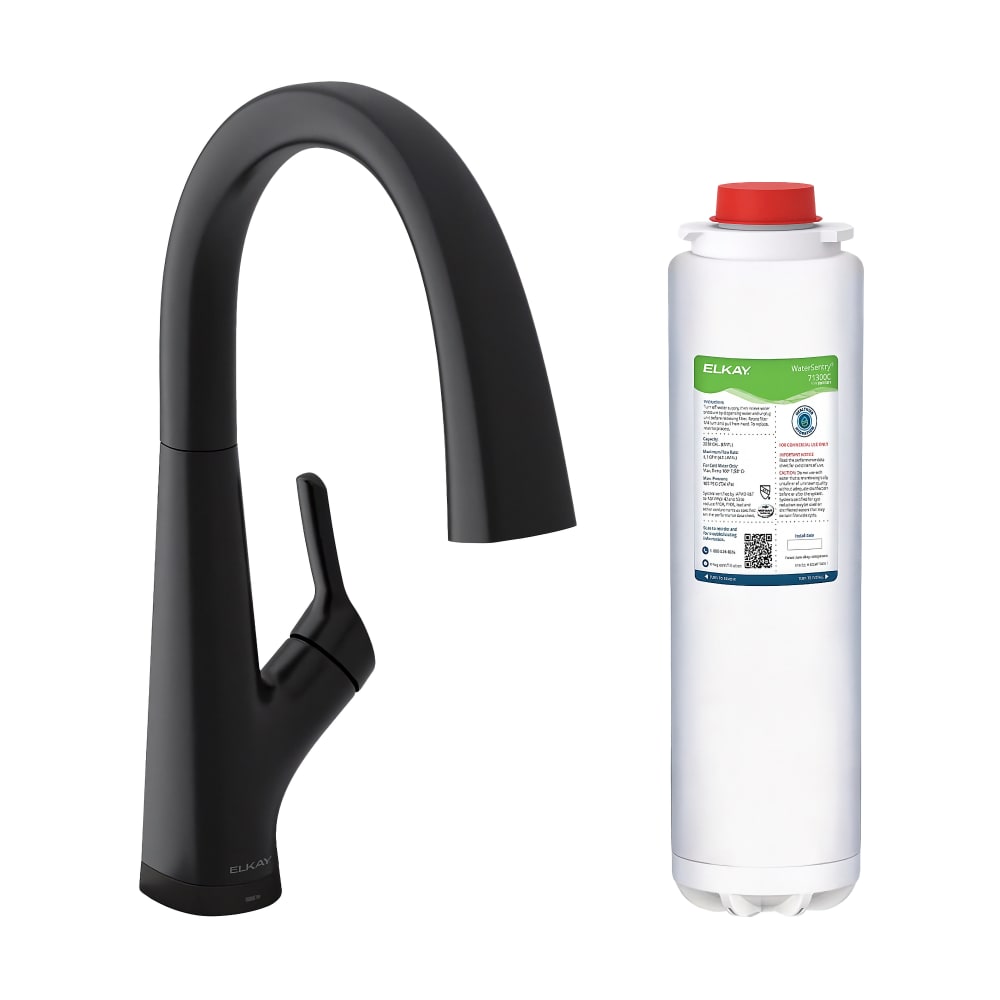 189-LKAV7051FMB Avado® Deck Mount Faucet - 17" Gooseneck Spout, Single Hole