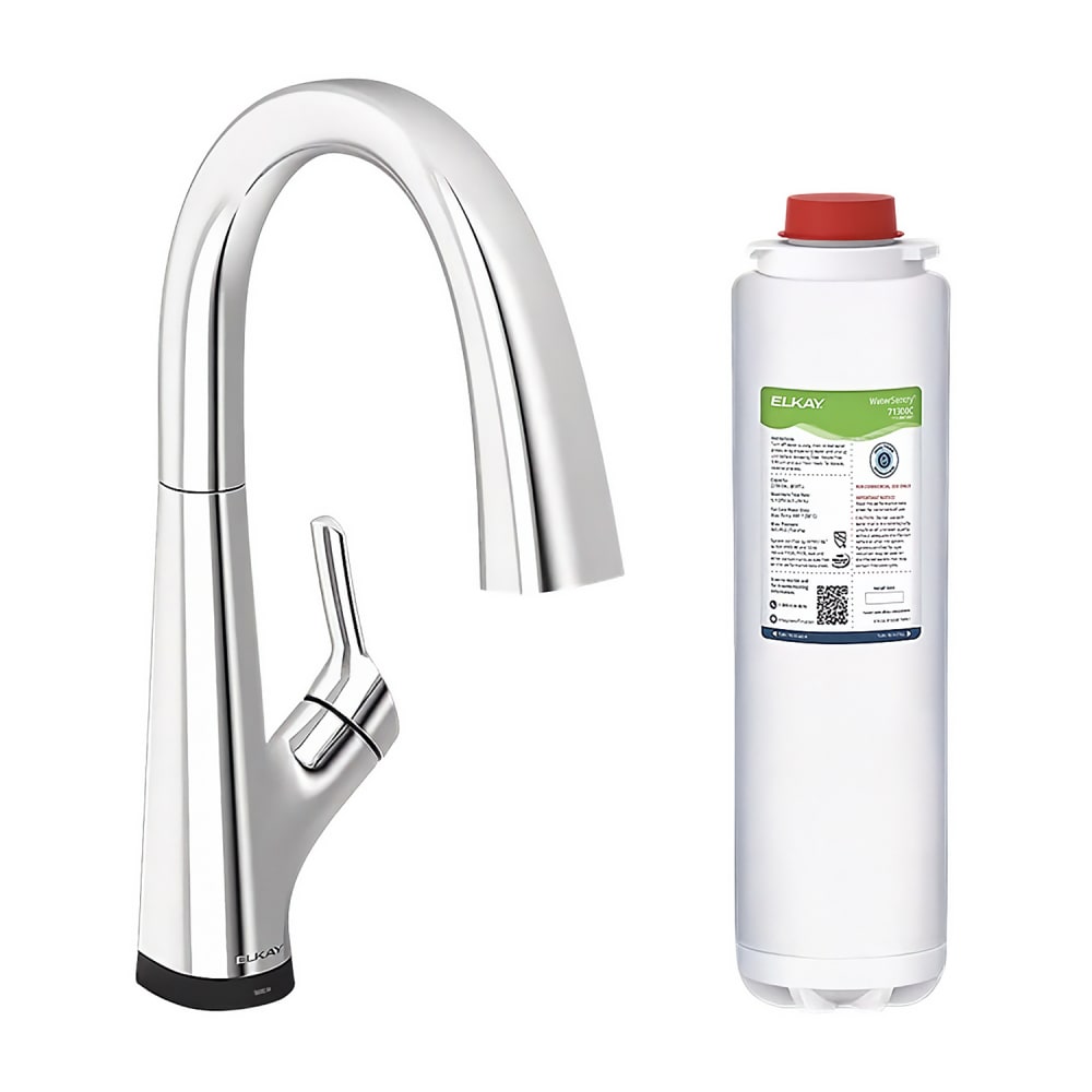 189-LKAV7051FCR Avado® Deck Mount Faucet - 17" Gooseneck Spout, Single Hole